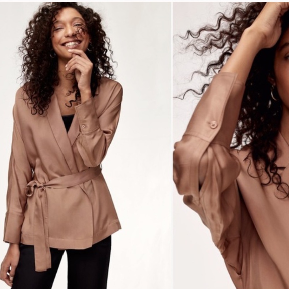 Aritzia Wilfred Oriane robe jacket, size S.
